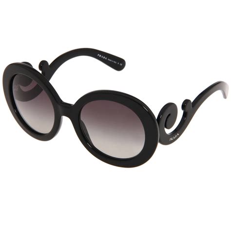 prada women sunglasses black oversized.